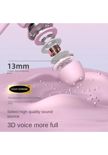 Queed Şeffaf Uzay Kapsülü Bluetooth 5.3 Kulaklık