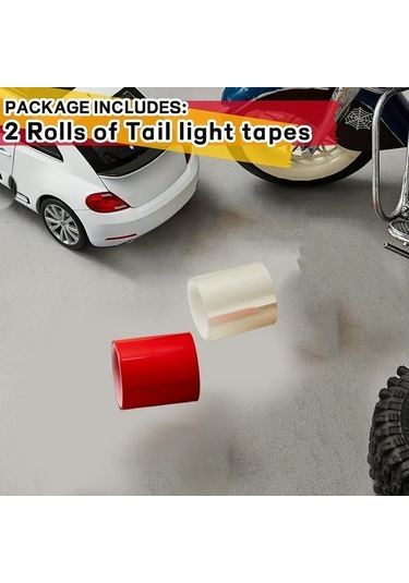 Chuangyinshop 2pcs 16.4ft X 1.96in Kendiliğinden Yapışan Led Şerit Tamir Bandı Far Sis Lambası Renkli Folyo