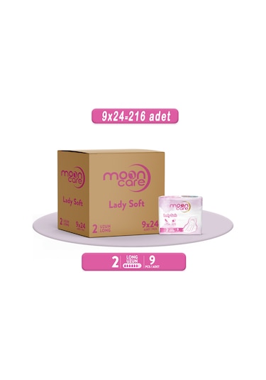 Hijyenik Ped Lady Soft Yumuşak Uzun (216 Ped)