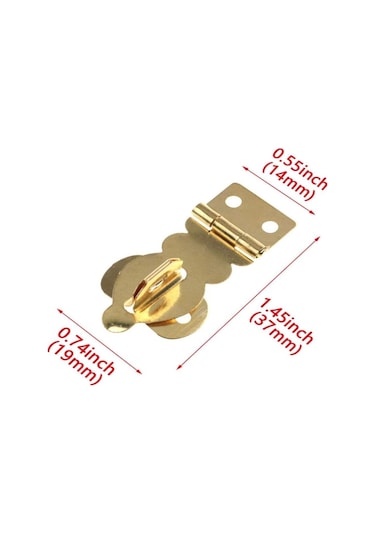 6 Adet Vidalı Pirinç Asma Kilit Hasp Yakalama Toka Dayanıklı Ahşap Kutu