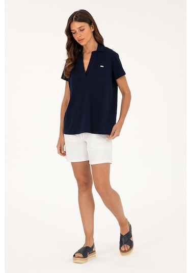 U.s. Polo Assn. Kadın Ekru Şort Örme 50289193-vr019 Ekru