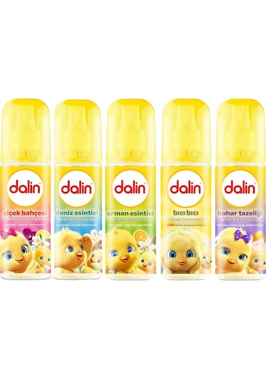 Dalin Bebek Kolonyası 100 Ml Bıcı Bıcı- Orman- Bahar- Çicek- Deniz Karma 5 Li Set