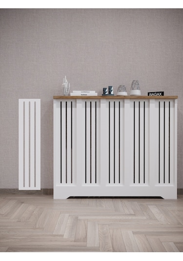 Efes Model Beyaz Üstü Çam Renk 96 CM Petek Kaplama Dresuar Çam