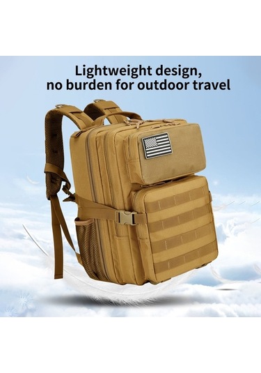 Didadodo Büyük Kapasiteli Çok Amaçlı Kamp Sırt Çantası - Hızlı Açılış Outdoor Ve Günlük Kullanım Haki Haki