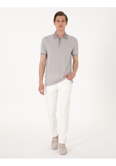 Pierre Cardin Erkek Gri Tişört 50307848-vr024 Gri
