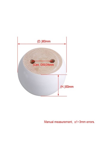 Beyaz Okaliptüs Ağacından 4 Adet Yuvarlak Mobilya Ayağı Seti 8 X 8 X 5 Cm Yaklaşık 100 Kg Ağırlığı Kaldırabilir Diğer