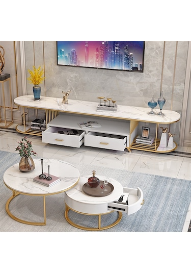 Leyda Beyaz Tv Ünitesi