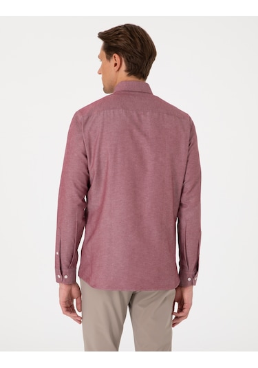 Pierre Cardin Erkek Bordo Gömlek Desenli 50306996-vr014 Bordo