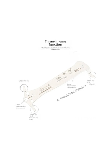 Geeksen Vxm Bisiklet Zincir Ölçü Aleti: 3'ü 1 Arada Zifiri, Cetvel Ve Kaliper - Paslanmaz Çelik, Tam Doğruluk, Tüm Bisiklet Tipleri İçin Bakım Gereci Çok Renkli