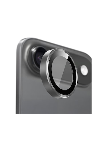 Buff Apple Uyumlu iPhone 17 Air Metal Kamera Lens Koruyucu Gray Gri