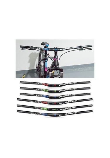 Artfulabode X U Şekilli Mavi Gidon Gidon Dağ Bisikleti Bisiklet Bisiklet Alüminyum Alaşımlı 780 31.8mm Od Mavi