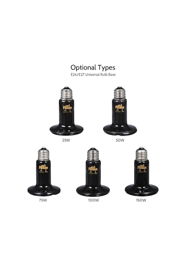 Ximistore9 Evcil Hayvan İçin 150w Serinlenme Lambası - Ac220-230v E27 Tabanlı Seramik Isıtıcı