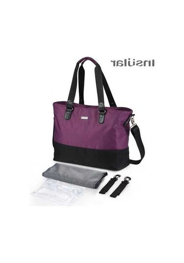 Novahub Moveevo Ada Tote Anne Çantası: Omuz Askılı, Alt Değiştirme Pedi + Bebek Arabası Askı Kayışı İçeren Çok Amaçlı Çanta Mor