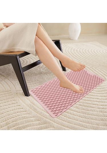 Suntek Ayak Masaj Aleti Hafif Kompakt Akupresür Matı Fitness Pembe