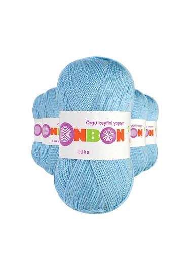 5 Adet Lüks Patik İpi Yünü Mavi 98231