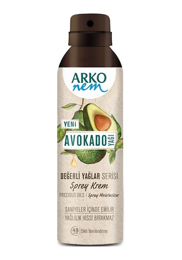 Arko Nem Değerli Yağlar Avokado Sprey Krem 5 x 150 ML