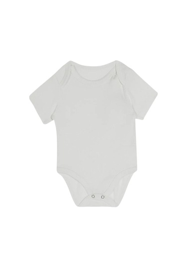 Bebek Kısa Kol Body Ekru