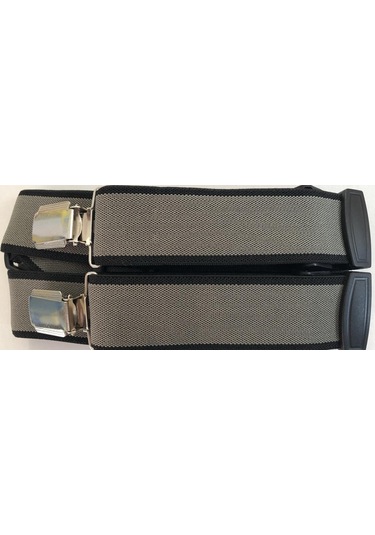 Haki Renkli Haki Yeşili Dört Klipsli Pantolon Askısı Haki