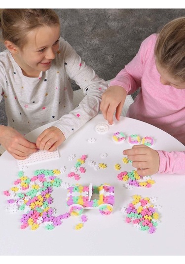 Plus - Plus Minecraft Temalı Silindir Kutuda Color Cars Candy Şeker Arabası Yapı Oyuncağı 200 Parça