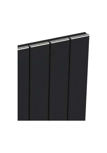 Hestia Alüminyum Dikey Radyatör Panel 1750 X 355 Siyah 4 Dilim