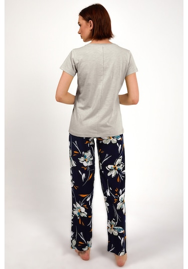 Arnetta 1878 Kadın Kısa Kol Pijama Takım Bej V6 Bej