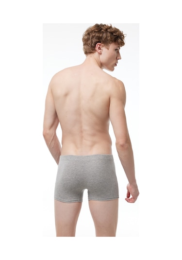 Malabadi Erkek Gri 5 Li Pamuk Elastan Boxer 5m074 Gri
