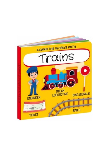 Learn The Words With Trains Canlı Renkler