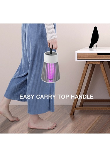 Symbee Usb Şarjlı Elektrikli Sinek Öldürücü Lambası - 360 Tüm Yönlü Tasarım, 20-50 M² Kullanıma Uygun, Düşük Enerji Tüketimi, Yatak Odası Ofis İçin