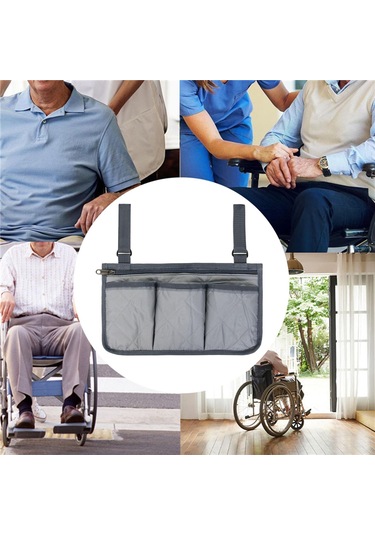 Suntek Kol Dayama Yürüteç Çantası Tekerlekli Sandalye Gri