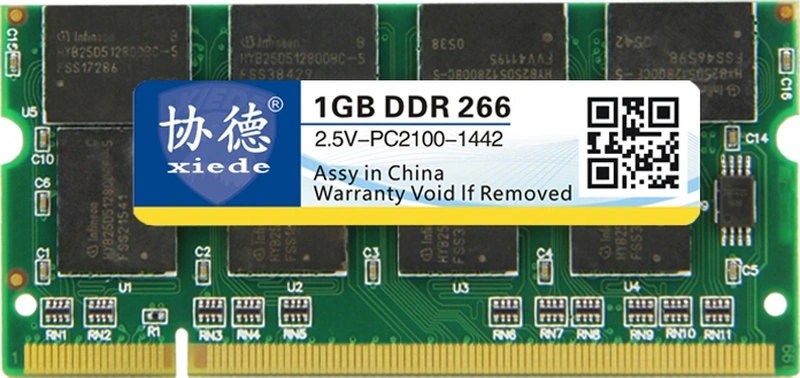 Sones Dizüstü Bilgisayarlar İçin Xıede X009 Ddr 266mhz 1gb Genel Tam Uyumluluk Bellek Ram Modülü