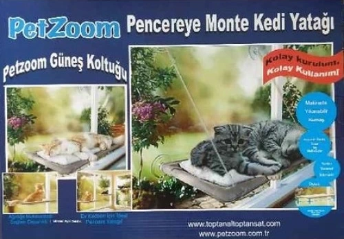 Vantuzlu Kedi Pencere Yatağı