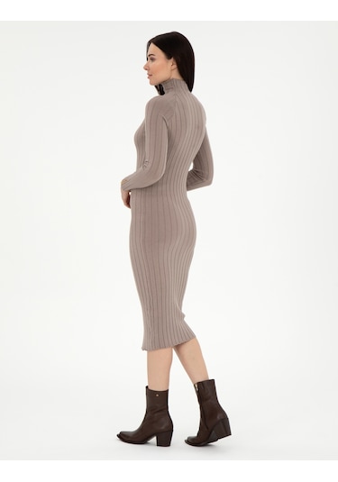 Pierre Cardin Kadın Krem Melanj Elbise Triko 50296550-vr159