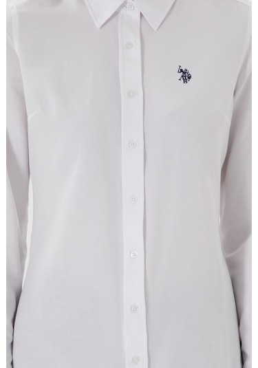 U.s. Polo Assn. Kadın Beyaz Gömlek Basic 50307726-vr013 Beyaz