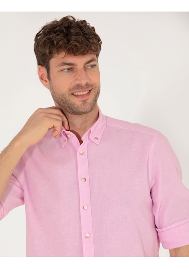 Pierre Cardin Erkek Pembe Desenli Gömlek 50265119-vr041 Pembe Pierre Cardin Erkek Pembe Desenli Gömlek 50265119-vr041 Pembe