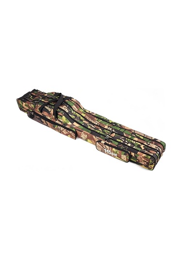 Jeehugo 150cm Ağac Kamoşlu Üç Katlı Katlanabilir Olta Çantası - 600d Dokuma, Geniş Bölmeler Ve Çekmecelerle Olta Malzemelerini Düzenle