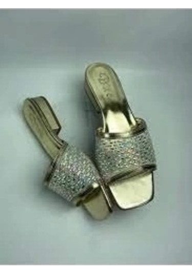 Ortu Gold Cilt İşlemeli Terlik Çok Renkli