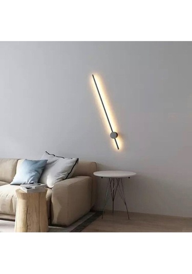 Ömür Avize Kumsal Modern Dekoratif Led Duvar Aplik Siyah Beyaz