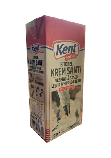 Kent Bitkisel Krem Şanti Şekerli 1 Kg