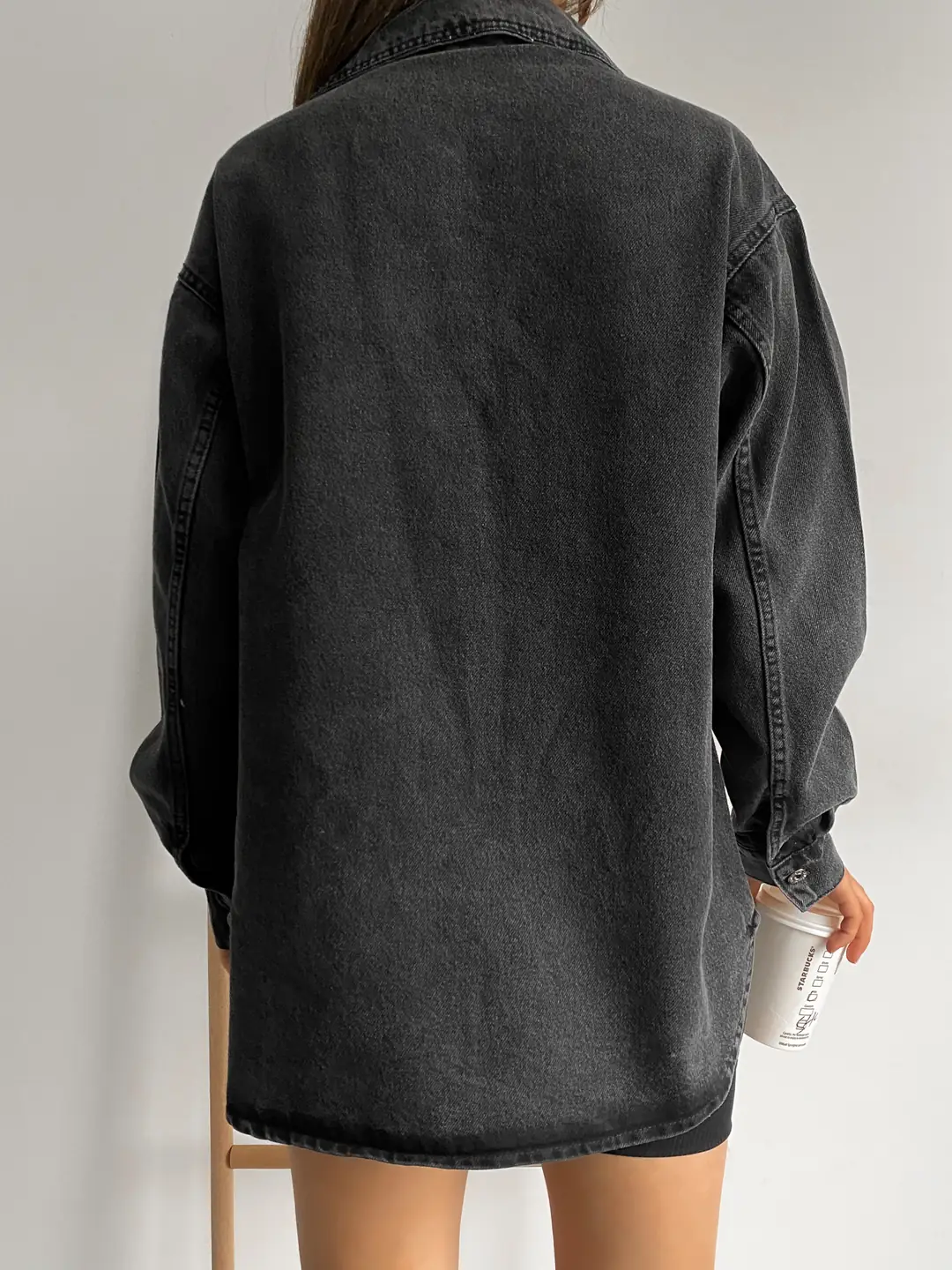 Lirya Prive Oversize Denim Ceket Siyah