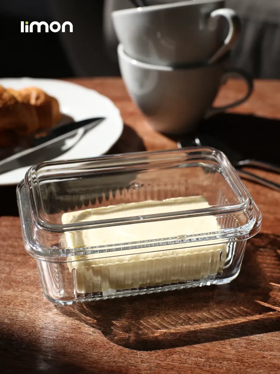 Pıta Kapaklı Teraryum Kapalı Mutfak Eşyası İçin Tereyağı Kabı 333080925 Beyaz