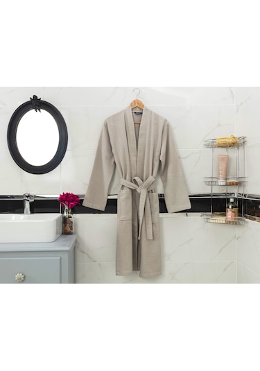 Madame Coco Nicola Kimono Erkek Bornoz Bor-06s-m-taş