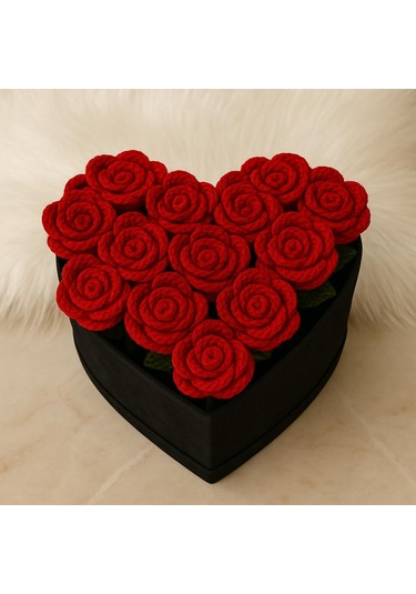 Lüks Kalpli Kutuda Gül Aranjman, Sevgiliye Doğum Günü Yıldönümü H