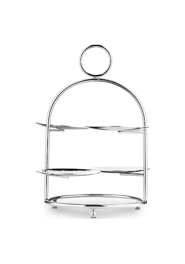 Jumbo Alula Standlı Kek Servislik 30x27,5x32,5 Cm Çelik