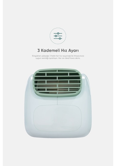 Fressi Jaf28 Taşınabilir Masaüstü Yeşil Usb Fan