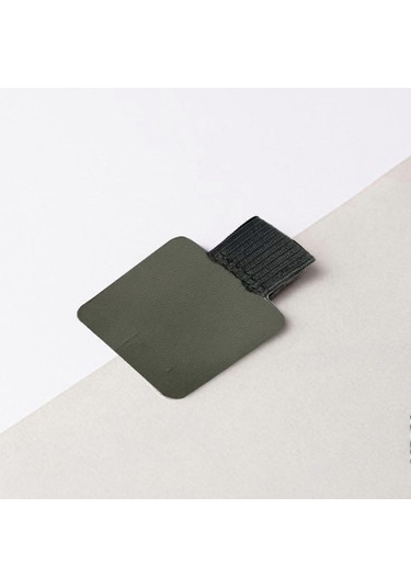 Ganzhoushop 5 Parça Kendinden Yapışkanlı Deri Kalemlik Elastik Bantlı Ayarlanabilir Kalem Döngüsü Tutucu Kaybolmayan Kalem Kırtasiye Malzemeleri Kırmızımor