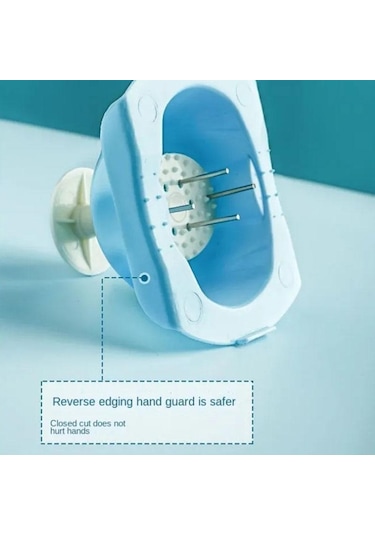 Patates Parçalama Makinesi Dilimleme Kıyıcı Sebze Doğrama Ev Mutfak Çok Fonksiyonlu Turp Kazıyıcı Kaba Planya Mavi