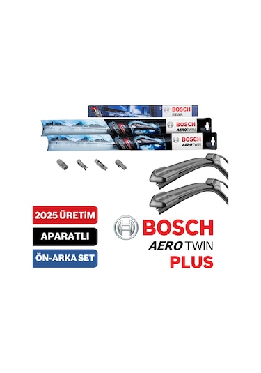 Skoda Yeti Ön Arka Silecek 2009-2016 Bosch Aerotwin Plus-Rear + Koku
