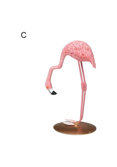 Sevimli Pembe Flamingo Süs El Sanatları Masa Ev Partisi Doğum Günü Dekorasyon Hediye C