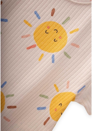 Cigit Desenli Şortlu Takım 1-7 Yaş A. Bej Bej