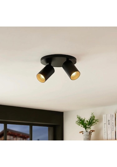 Rsylight Retro Metal 2 Li Hareketli Spot Led Avize Gün Işığı Ampullü